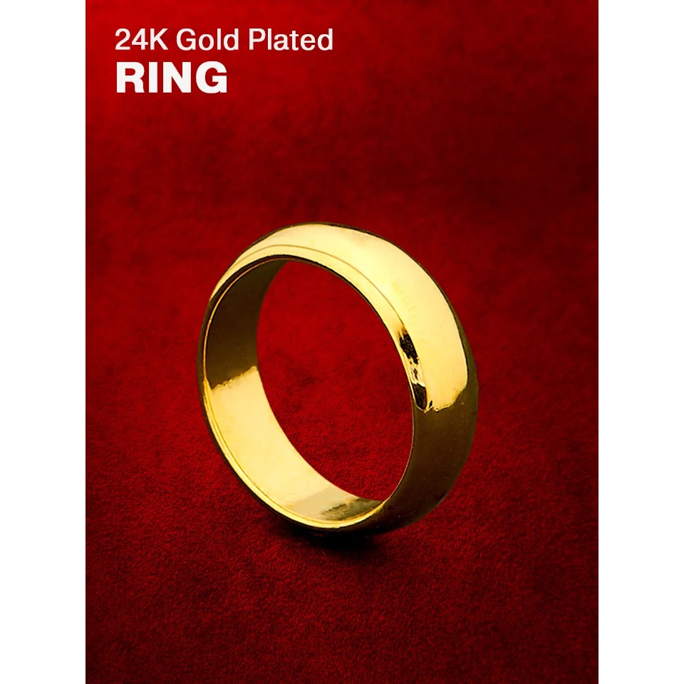 !!สินค้าขายดี!! แหวนชุบทองคำ แหวนชุบ แหวนแฟชั่น แหวน 24K Gold Plated Ring