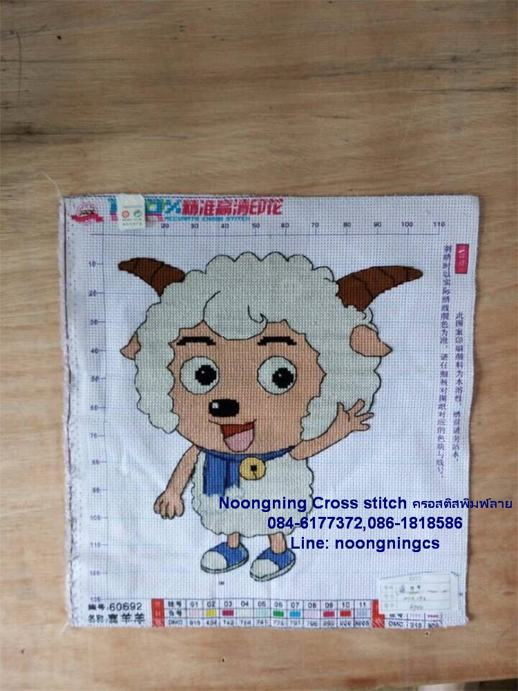 ตัวอักษรจีน ชุดปักครอสติช พิมพ์ลาย ครอสติสจีน งานฝีมือ DIY