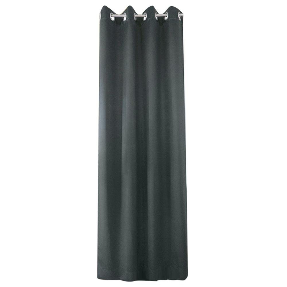 ผ้าม่าน EYELET CHILD FREEDOM STYLE LIANA UV 130x220 ซม. สีเทา ผ้าม่านประตู CURTAIN ผ้าม่านและมู่ลี่