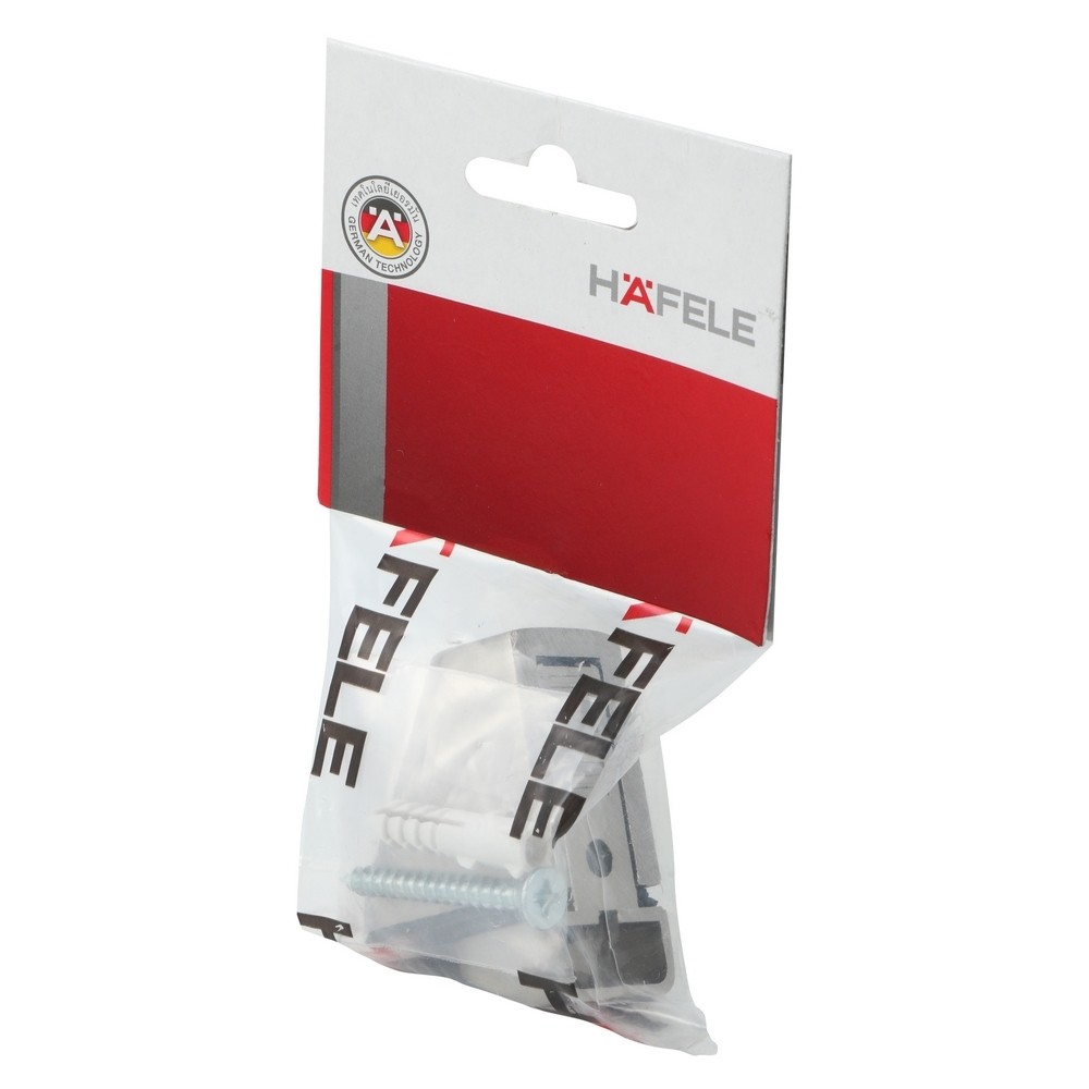 อะไหล่ เฟอร์นิเจอร์ ตัวรับชั้นกระจก แบบหนีบ HAFELE PINCH SHELF CLAMP HAFELE