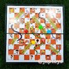 เกมบันไดงู (แม่เหล็ก) (Snake Ladders) เป็นเเม่เหล็ก กระดานพับเก็บ พกพาได้ ขนาด 30x30 ซม