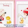 Darling ชุดปักครอสติส พิมพ์ลาย ครอสติสจีน งานฝีมือทำที่บ้าน DIY