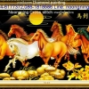 ม้า8มงคล ครอสติสคริสตัล Diamond painting โมเสก ภาพติดเพชร งานฝีมือทำที่บ้าน DIY