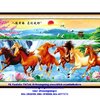 ม้า8ตัว มงคล ครอสติสคริสตัล Diamond painting โมเสก ภาพติดเพชร งานฝีมือทำที่บ้าน DIY