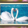 นกคู่ ชุดปักครอสติช พิมพ์ลาย ครอสติสจีน งานฝีมือ DIY
