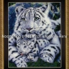 เสือแม่ลูก ชุดปักครอสติส พิมพ์ลาย ครอสติสจีน งานฝีมือทำที่บ้าน DIY