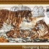 เสือ ชุดปักครอสติช พิมพ์ลาย ครอสติสจีน งานฝีมือ DIY