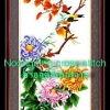 นกคู่ ชุดปักครอสติช พิมพ์ลาย ครอสติสจีน งานฝีมือ DIY