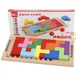 ของเล่นไม้เสริมพัฒนาการ เกมส์ Tertis Blocks