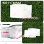 ขนาด 8x12 ซม ฟิลเตอร์กรอง ฝุ่น PM2.5 กันไวรัส มีใยเเผ่นกรองถึง 5 ชั้น