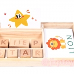 บัตรภาพสอนคำศัพท์ + ลูกเต๋าไม้ A-Z