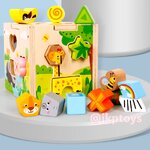 บล็อคหยอดไม้ขนาดใหญ่ 15 รูปทรง