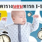 สรุปตารางการนอนหลับทารก 1-12 เดือน