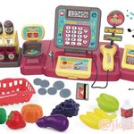 เครื่องแคชเชียร์ของเล่น ยิงบาร์โค้ดได้ คิดเลขได้ พร้อมสินค้าจำลอง