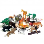 โมเดลพลาสติกเกรดดี ลายสัตว์ป่า จำนวน 25 ชิ้น