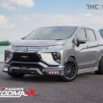 ชุดแต่งรถ-สเกิร์ต-อุปกรณ์แต่งรถ Mitsubishi Xpander ทรง Vazoomer-X By OSR