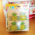 จิ๊กซอว์ไม้ลูกเต๋าลายผลไม้