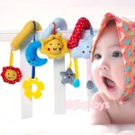 JJOVCE ตุ๊กตาพันขอบเตียง ลายท้องฟ้า ตุ๊กตาโมบาย โมบายเกลียว ลายพระจันทร์