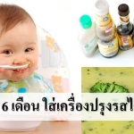 อาหารวัย 6 เดือน ใส่เครื่องปรุงรสได้หรือไม่?