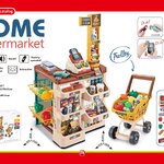 เคาน์เตอร์ซุปเปอร์มาเก็ตของเด็กชุดใหญ่ ของเล่นเพื่อการเรียนรู้ ในการซื้อขาย ช้อปปิ้ง