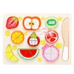 ของเล่นไมเ้สริมพัฒนาการ กระดานจับคู่อาหารเเละหั่นอาหาร(เเม่เหล็ก) ได้ 2 เเผ่น