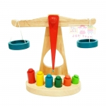 ของเล่นไม้เสริมทักษะ ตาชั่งไม้สอนเรื่องน้ำหนัก ความสมดุล