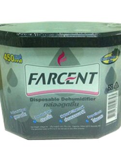 กล่องดูดชื้นถ่าน D-507 FARCENT 450 มล. MOISTURE ABSORBER D-507 FARCENT 450ml