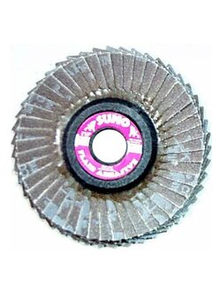 เครื่องมือช่าง สว่าน ดอกสว่าน แผ่นเจียร์ กระดาษทรายหลังอ่อน SUMO #120 4" SUMO FLEXIBLE #120 4" FLAP DISC