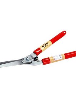 SOLO กรรไกรตัดหญ้าปากตรง ไม้แดง รุ่น 119 สีแดง ใช้งานง่าย ทนทาน ใช้งานได้นาน