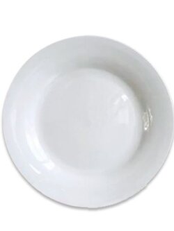 KASSA HOME จานตื้น รุ่น 82812 ขนาด 9 นิ้ว สีขาว เหมาะสำหรับใช้งานทั้งในบ้านและร้านอาหาร