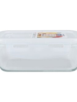 กล่องอาหารผืนผ้า MICRON SUPER LOCK 6088 0.3 ลิตร FOOD CONTAINER MICRON SUPER LOCK 6088 0.3L