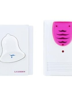 กระดิ่งไร้สาย LUZERN E-205A LED แสดงที่ตัวรับสัญญาณ