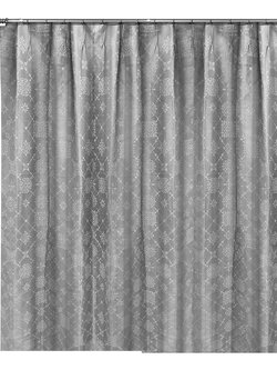 ผ้าม่านจีบ CHILD FREEDOM STYLE BENIX 140X220 ซม. สีเทา ผ้าม่านประตู CURTAIN ผ้าม่านและมู่ลี่