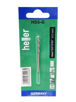 เครื่องมือช่าง สว่าน ดอกสว่าน ดอกเจาะเหล็ก HELLER HIGH SPEED 5/64นิ้ว METAL DRILL BIT HELLER HIGH SPEED 5/64"