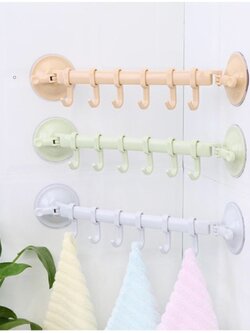 ที่แขวนของ ที่แขวนติดผนัง ห้องน้ำ ห้องครัว ไม่ต้องเจาะรู