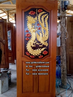 แบบประตูไม้ห้องนอน GB - 07 (คลิกรายละเอียดที่รูป)