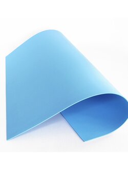สีฟ้า แผ่นโฟมยาง ขนาด 55x55 ซม. หนา 2 มม. จำนวน 5 แผ่น