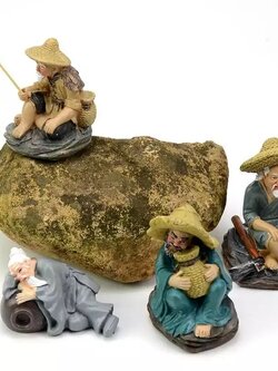 ตาแป๊ะตกปลาแป๊ะตกแต่งสวนขนาดเล็ก