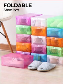 !!สินค้าขายดี!! กล่องเก็บรองเท้า กล่องใส่รองเท้า Foldable Shoe Box