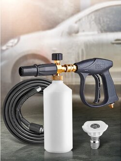 !!สินค้าขายดี!! ปืนฉีดโฟมแรงดันสูงสําหรับล้างรถยนต์ Car Wash Sprayer Set