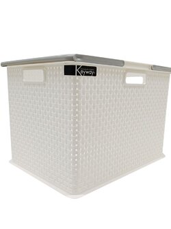 กล่องหูหิ้ว KEY WAY DW-220 29x19x13.3 ซม. สีขาว