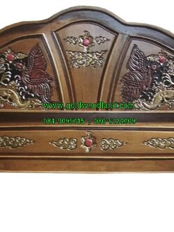 เตียงนอนไม้สัก ลาย 26