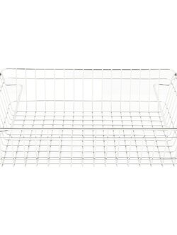 ตะกร้าสเตนเลสORGAN 36x26x9 ซม. ซ้อนได้ M KECH อุปกรณ์จัดเก็บในครัว ตะกร้าใส่ของในครัว