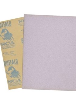 กระทิง กระดาษทรายขัดแห้ง รุ่น A710D เบอร์ 280 ขนาด 9 x 11 นิ้ว สีเทา