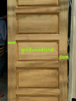 ประตูไม้สักบานเดี่ยว GB - 78