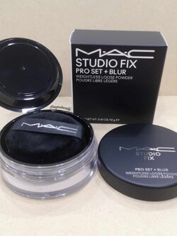 MAC Studio Fix Pro Set + Blur Weightless Loose Powder 12g แป้งฝุ่นเนื้อเนียนละเอียด