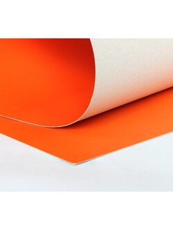 PP320 สีส้มอ่อน กระดาษโปสเตอร์แข็งสีหน้าเดียว 52X77 ซม. แพ็ค 10 แผ่น