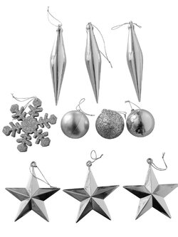 ชุดตกแต่งคริสต์มาส HOME LIVING STYLE 3029-05 สีเงิน อุปกรณ์แต่งบ้านอื่นๆ DECORATE HOME LIVING