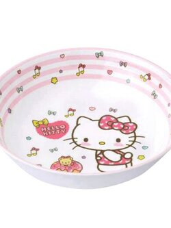 SUPERWARE ชามแกง คิตตี้โดนัท รุ่น B 429-7.5 ขนาด 7.5 นิ้ว สีขาว - ชมพู เหมาะสำหรับใช้งานทั้งในบ้านและร้านอาหาร