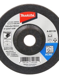 เครื่องมือช่าง สว่าน ดอกสว่าน แผ่นเจียร์อ่อนตัว MAKITA 4" MAKITA 4" GRINDING DISC